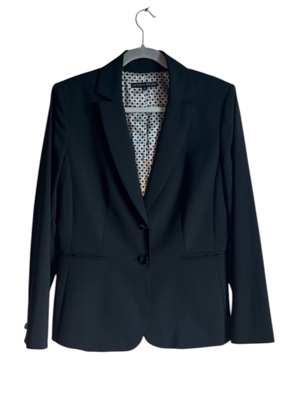 ANTONIO MELANI Black Women's Tailored Blazer Size 10